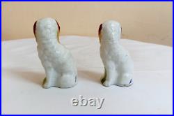 Vintage Antique Japan Porcelain Statue Dog Multi Colors Exquisite Figurine G40