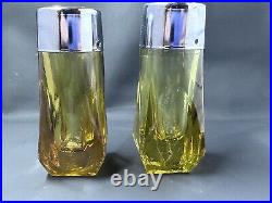 Vintage Antique Lot Of Glass Amber Salt And Pepper Shakers 9 pairs Japan USA