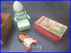 Vintage Antique Made in Japan Tin Toy Hair Dressing Set With Box Modern Toys