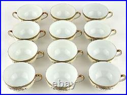 Vintage Antique Noritake China Japan Nordich Tea Cup and Sugar Bowl Lot of 12