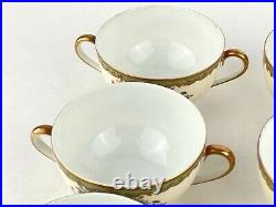 Vintage Antique Noritake China Japan Nordich Tea Cup and Sugar Bowl Lot of 12