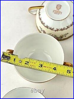 Vintage Antique Noritake China Japan Nordich Tea Cup and Sugar Bowl Lot of 12