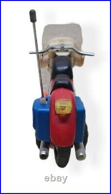 Vintage Antique Tin Toy 1960's Motorcyle TESTED WORKS