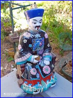Vintage Antique c1920s Japanese Porcelain Statue From FL. Estate Fresh