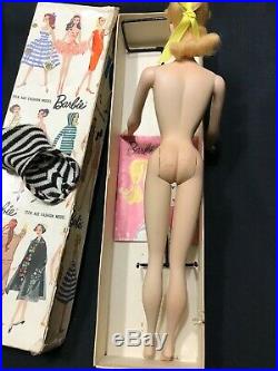 Vintage BLONDE # 1 Ponytail Barbie Doll 1959 JAPAN / Mattel