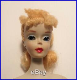 Vintage Barbie Beautiful Blonde Ponytail #3 Dressed In Cruise Stripes #918