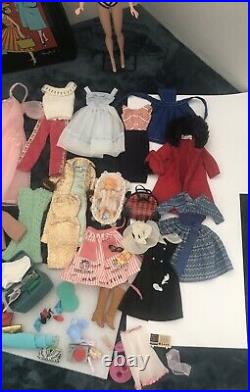 Vintage Barbie Bubblecut Huge 1960s Lot Case, Clothing, Accessories In GUC