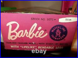 Vintage Barbie Doll American Girl Titian Red Head Original Box #1070