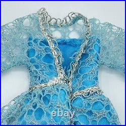 Vintage Barbie Doll FRANCIE #3459 Twilight Twinkle Blue Dress & Long Plush Vest