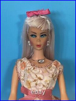 Vintage Barbie Doll OOAK TNT Twist N Turn Platinum Blonde White Hair By Niccole