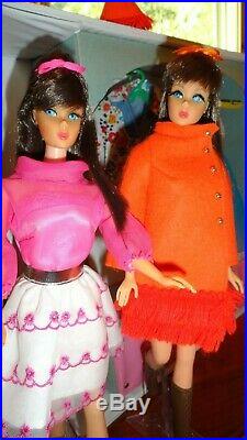 Vintage Barbie Mod Lot 1968 Case Tnt Dolls Clothes Acces. Exc. To Tlc Clean