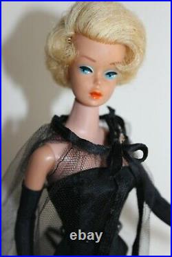 Vintage Barbie Sidepart Bubblecut Blonde & Box & #1609 Black Magic 1964 60er