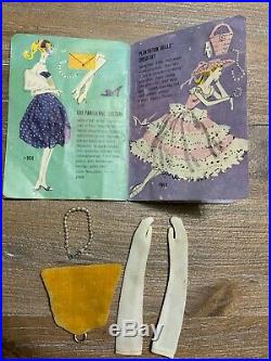 Vintage Barbie VHTF Rare GAY Parisienne #964 DRESS, White Fur #1 Shoes WOW