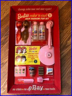 Vintage Barbie's Color'n Curl Hair Fashion Fun Kit NRFB! MIB! Color Magic Wigs
