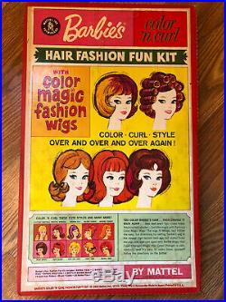 Vintage Barbie's Color'n Curl Hair Fashion Fun Kit NRFB! MIB! Color Magic Wigs