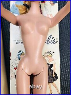 Vintage Blonde Ponytail Barbie Doll 4 Mattel