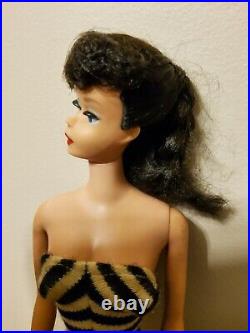 Vintage Brunette Ponytail Barbie Doll Japan