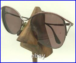 Vintage Charmant 4400 Brown Pink Butterfly Sunglasses Japan FRAMES ONLY