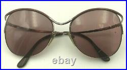 Vintage Charmant 4400 Brown Pink Butterfly Sunglasses Japan FRAMES ONLY
