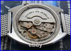 Vintage Citizen Leopard Super Beat 8 Blue Dial Automatic 26 Jewels Japan Watch