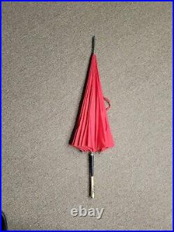 Vintage Classic Umbrella Lot Pagoda Red Nylon 100% Made in Japan 32×32