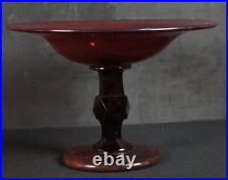 Vintage Deco Japan glass fruit stand 1930s hand made