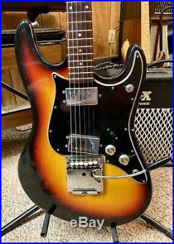 Vintage Electra Sustainer Japanese Electric Guitar 2263WC Sunburst Tremelo Case