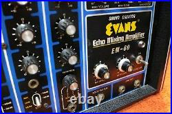 Vintage Evans EM-60 Tape Echo Mixer Amp Delay Effect From Japan U236 181026