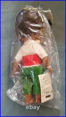 Vintage Forsum Doll Japan African American Black Boy MiSB Sealed w Tags 1969