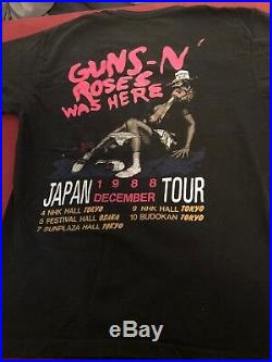 Vintage Guns N Roses Appetite For Destruction Japan Tour Shirt Banned Rape Scene