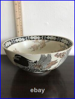 Vintage Hand Painted Asian Satsuma Colorful Bowl