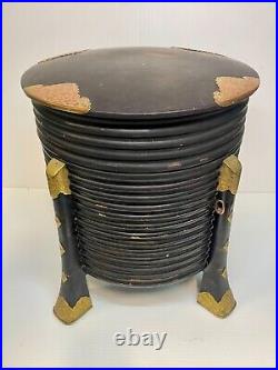 Vintage Hokkai Box, Mid 19th Century Japanese Picnic Box with Divider Tray +Bucket