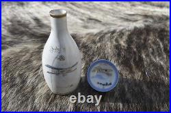 Vintage Imperial Japanese Tokkuri Sake Bottle & Cup Airplanes Pilot
