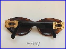 Vintage JEAN PAUL GAULTIER 56-5204 C Sunglasses. Gold, 90s, Japan, JPG, Rare