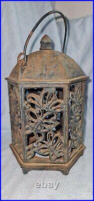 Vintage Japan Butterfly Flower Garden Lantern