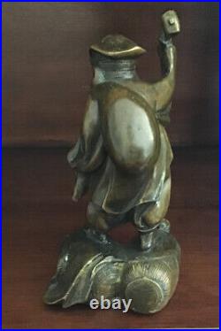 Vintage Japan Japanese Bronze Figure Daikoku Seven Gods Of Luck