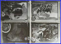 Vintage Japan glass negative photos total of 12 dated 1920s Shunga photography