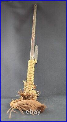 Vintage Japan iron hit tool JITTE yoroi samurai katana Edo Real Ninja tools