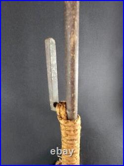 Vintage Japan iron hit tool JITTE yoroi samurai katana Edo Real Ninja tools