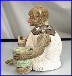 Vintage Japanese Banko Wear Pottery Monkey Nodder Figurine 56492