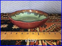 Vintage Japanese Glazed Ceramic Bowl Mid Century