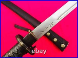 Vintage Japanese Katana Samurai Sword Ww2 Nco Signed Steel Blade With Numner