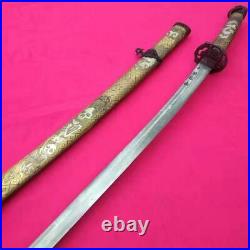 Vintage Japanese Sword Samurai Katana Sheath Handmade Damascus Blade Full Tang