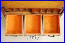 Vintage Japanese Wood Small MIZUYA TANSU Chest Cabinet SHOWA Era