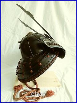 Vintage Japanese samurai armor helmet (kabuto)+face mask(menpo)
