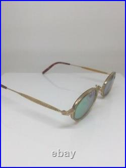 Vintage Matsuda 10402 Sunglasses PG Gold With Ivory Frame Insert 44-24mm Japan