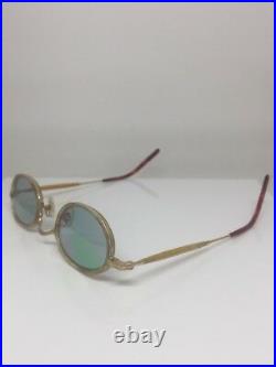 Vintage Matsuda 10402 Sunglasses PG Gold With Ivory Frame Insert 44-24mm Japan