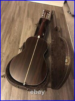 Vintage Mountain M-34 Parlor Style Acoustic Guitar In Excellent Condition & Case