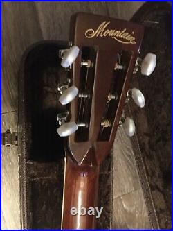 Vintage Mountain M-34 Parlor Style Acoustic Guitar In Excellent Condition & Case