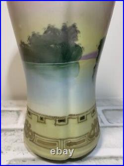Vintage Nippon hand painted vas 9 tall
